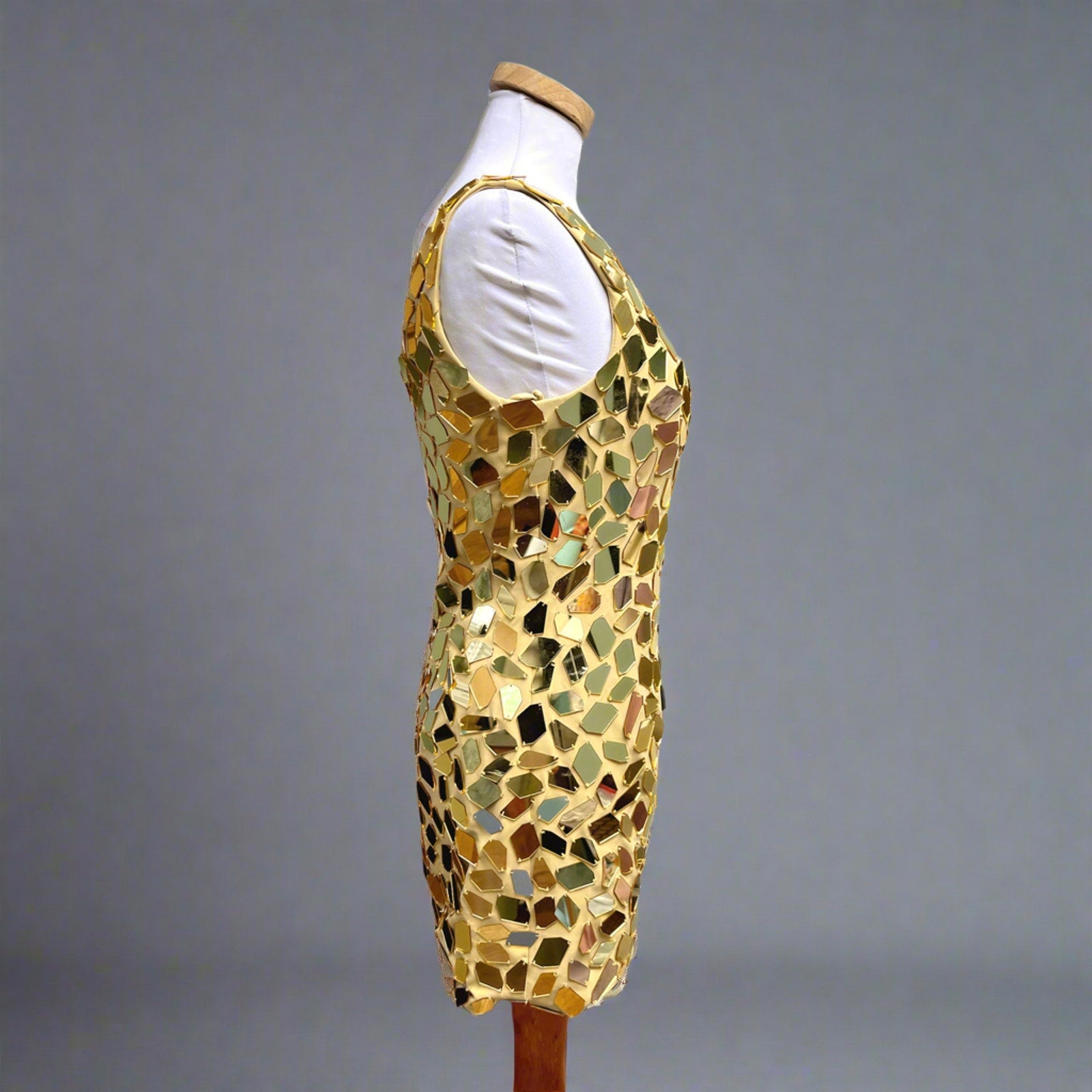Gold mirrored dress, size S/M