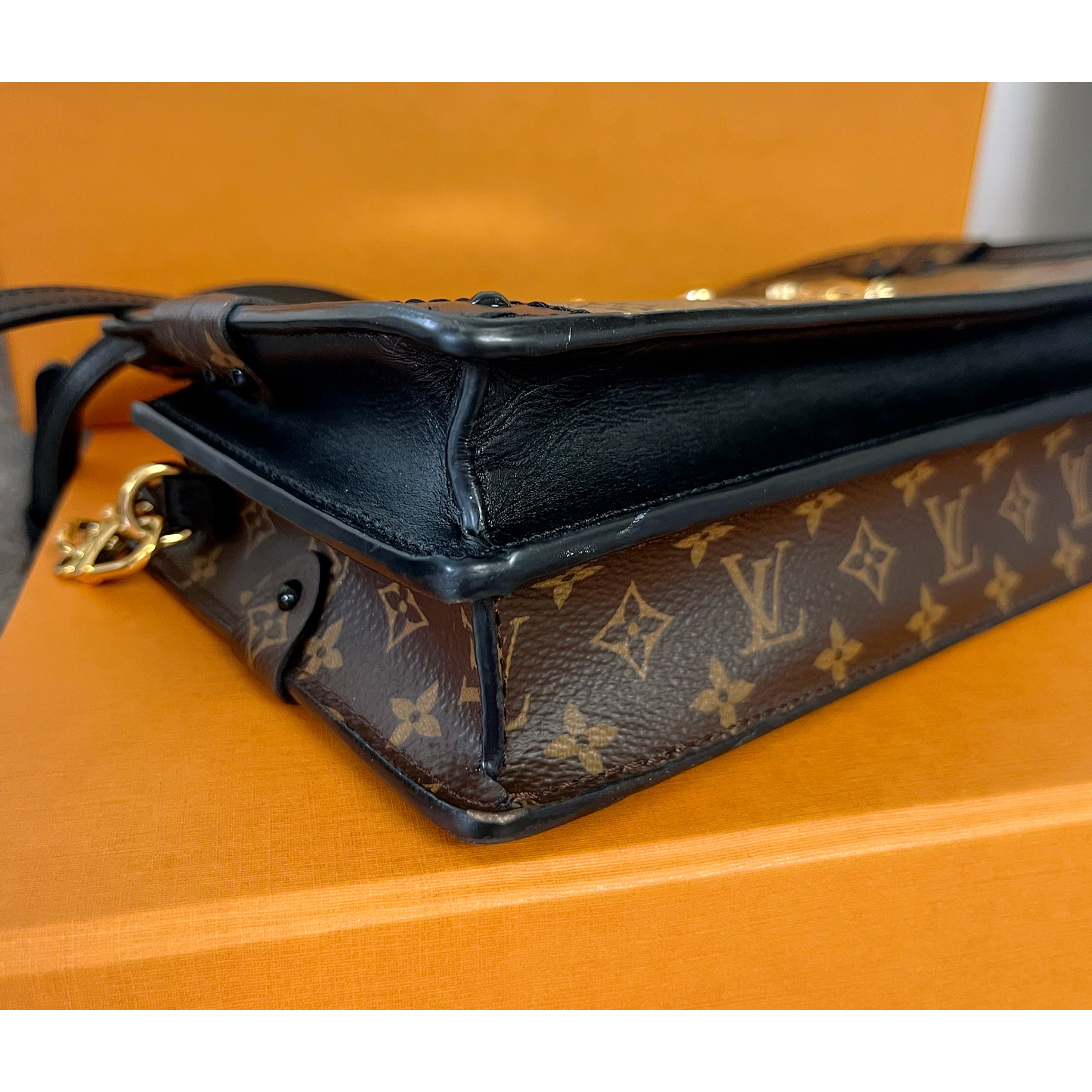 Louis Vuitton brown Trunk Clutch handbag