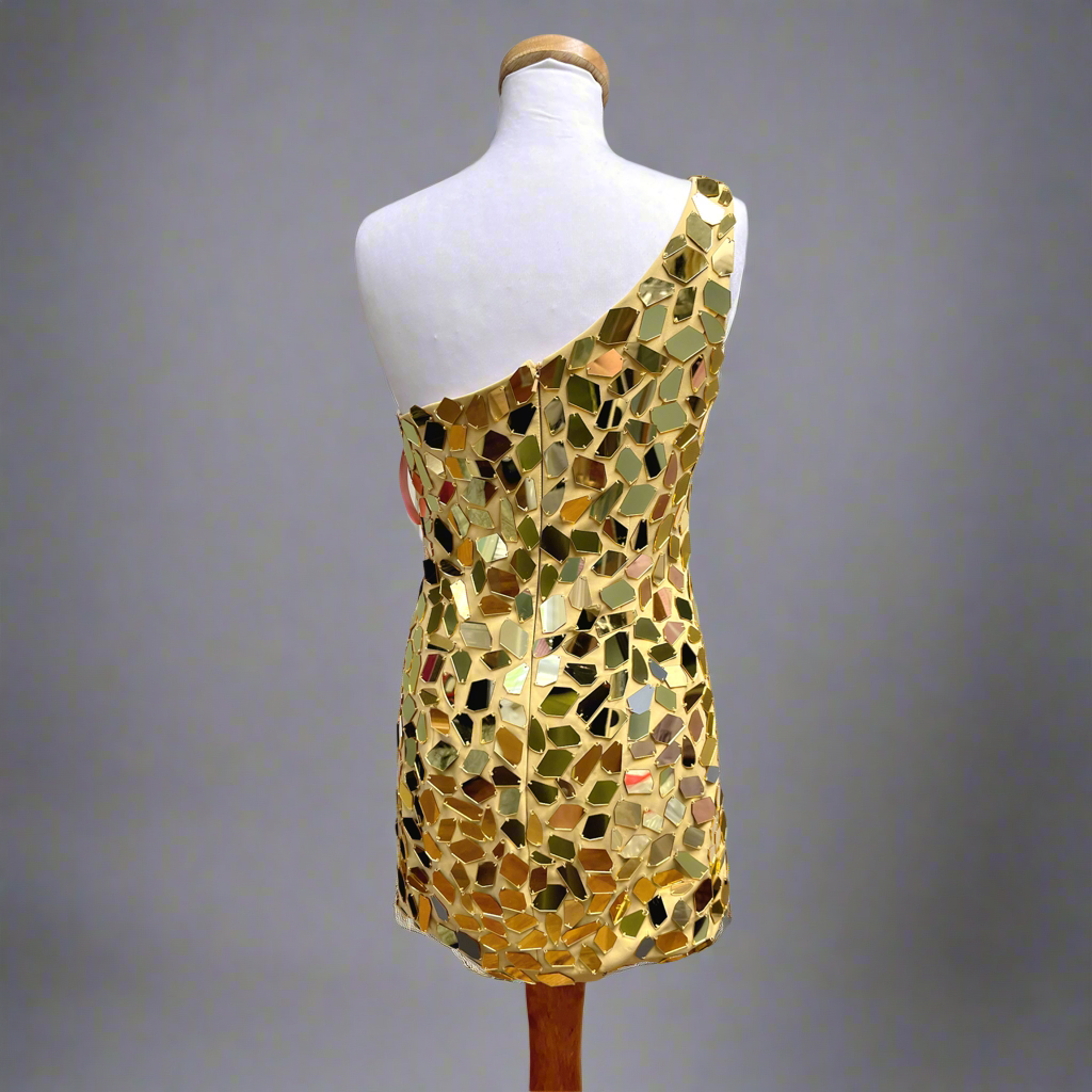 Gold mirrored dress, size S/M