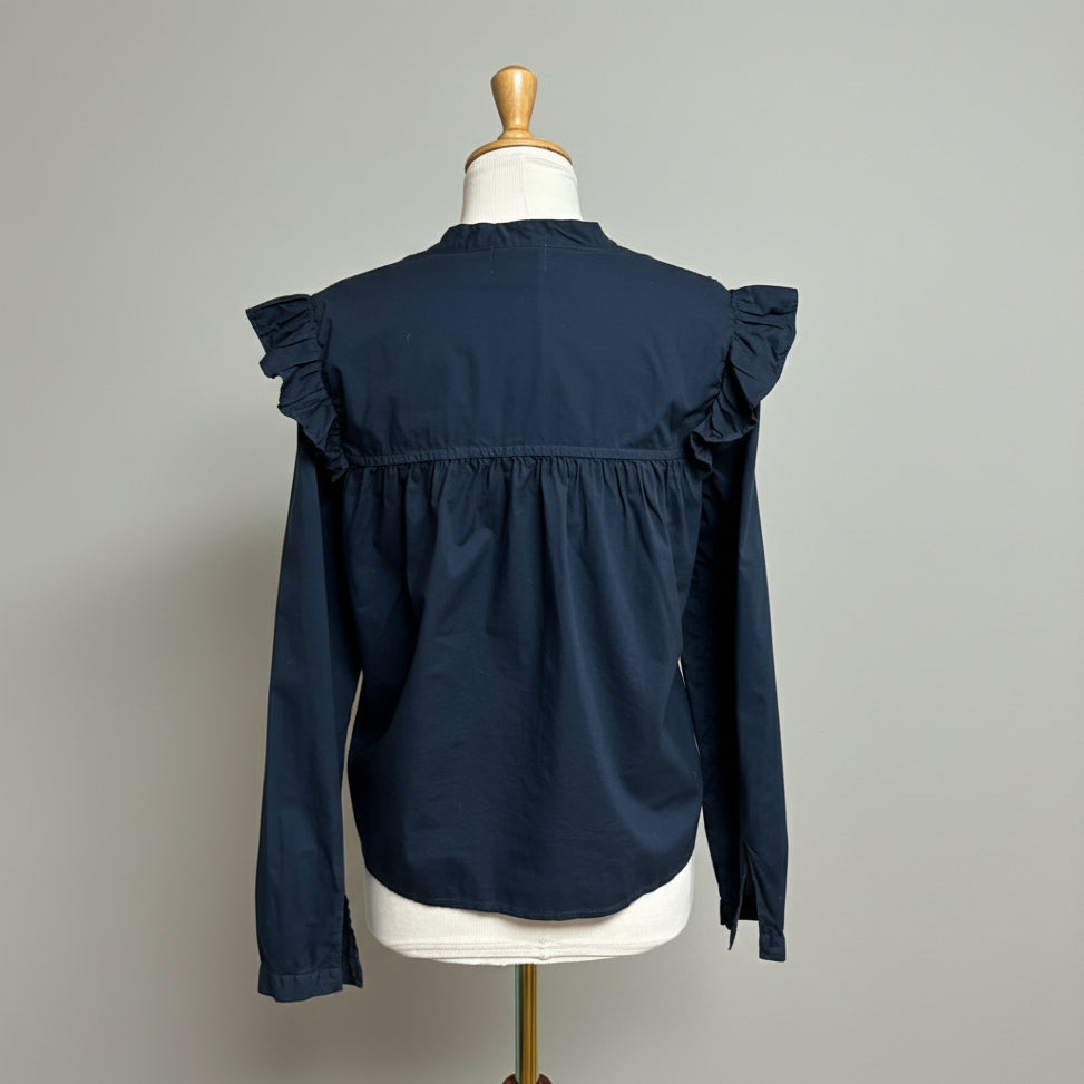 Nation navy Tilly blouse, size XS