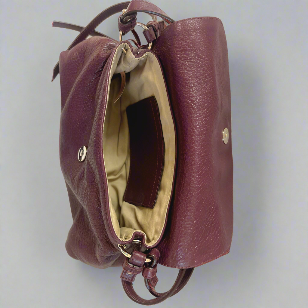 Chloe eggplant leather Lily crossbody bag