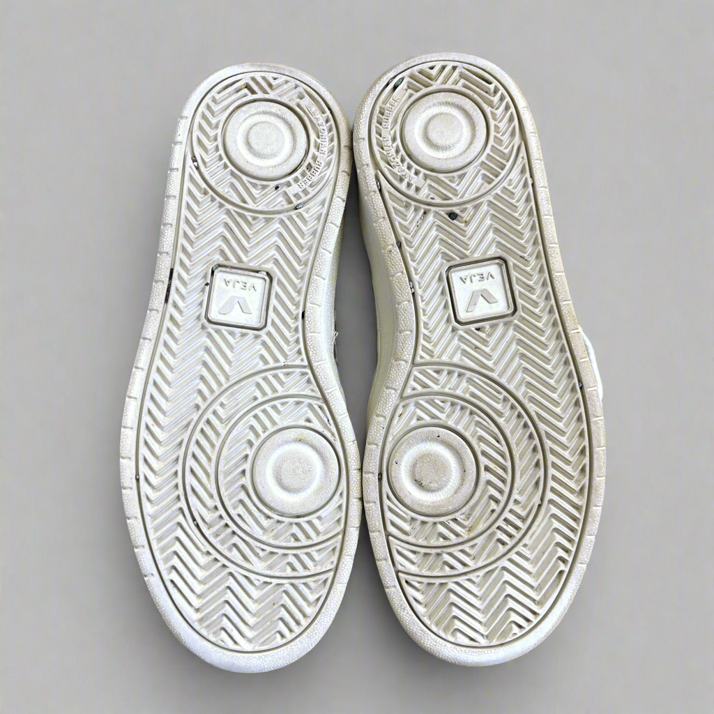 Veja white and black V10 sneakers, size 6