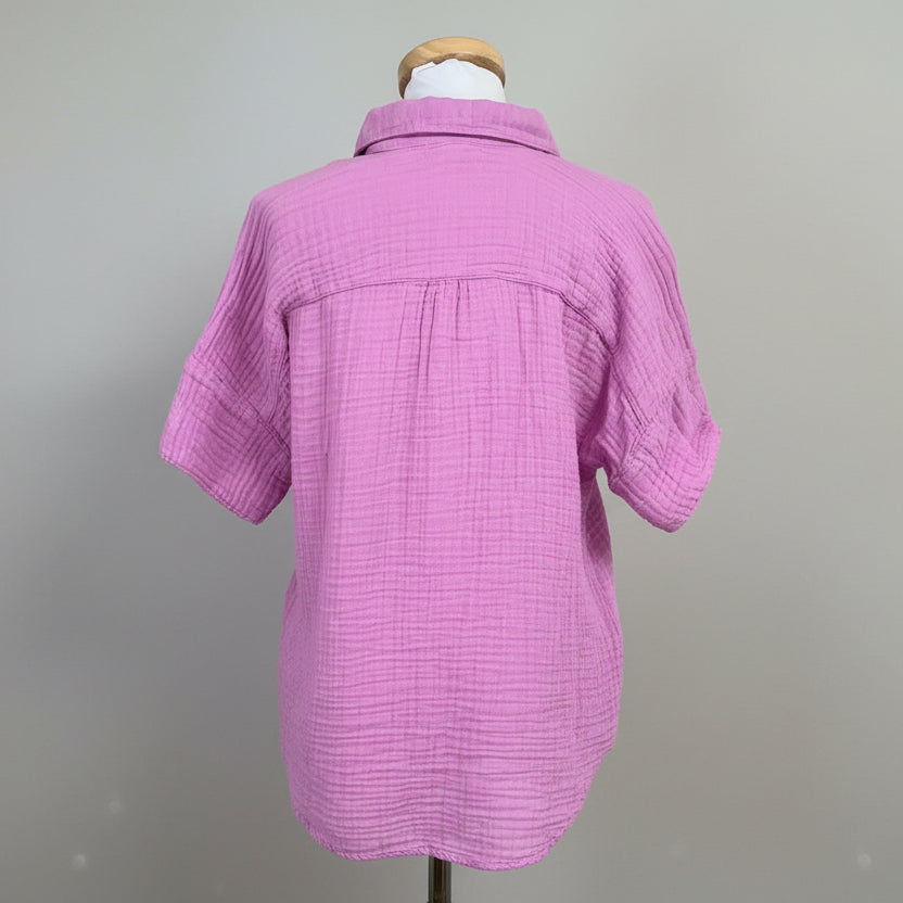 Michael Stars orchid Gigi Popover top, size S, NEW WITH TAGS!