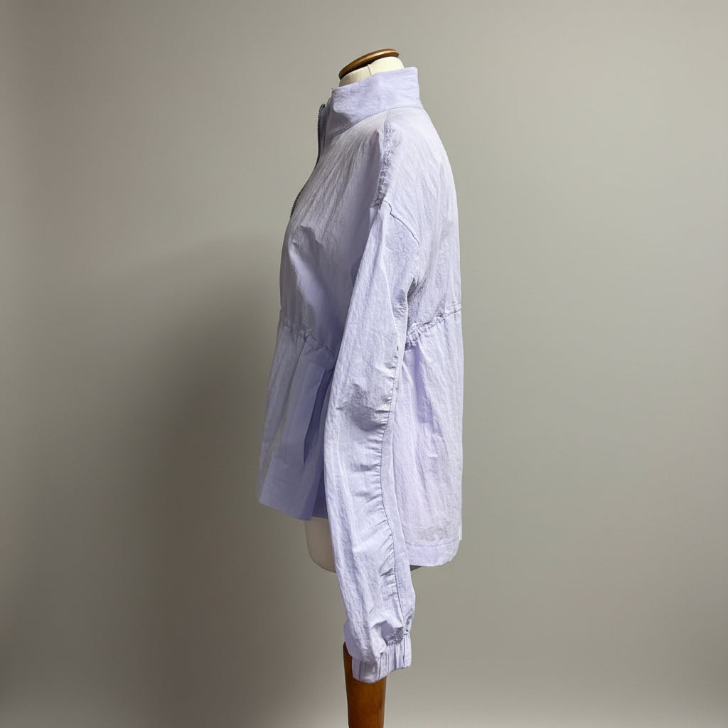 lululemon serene blue Crinkle Nylon Cinchable Jacket, size S