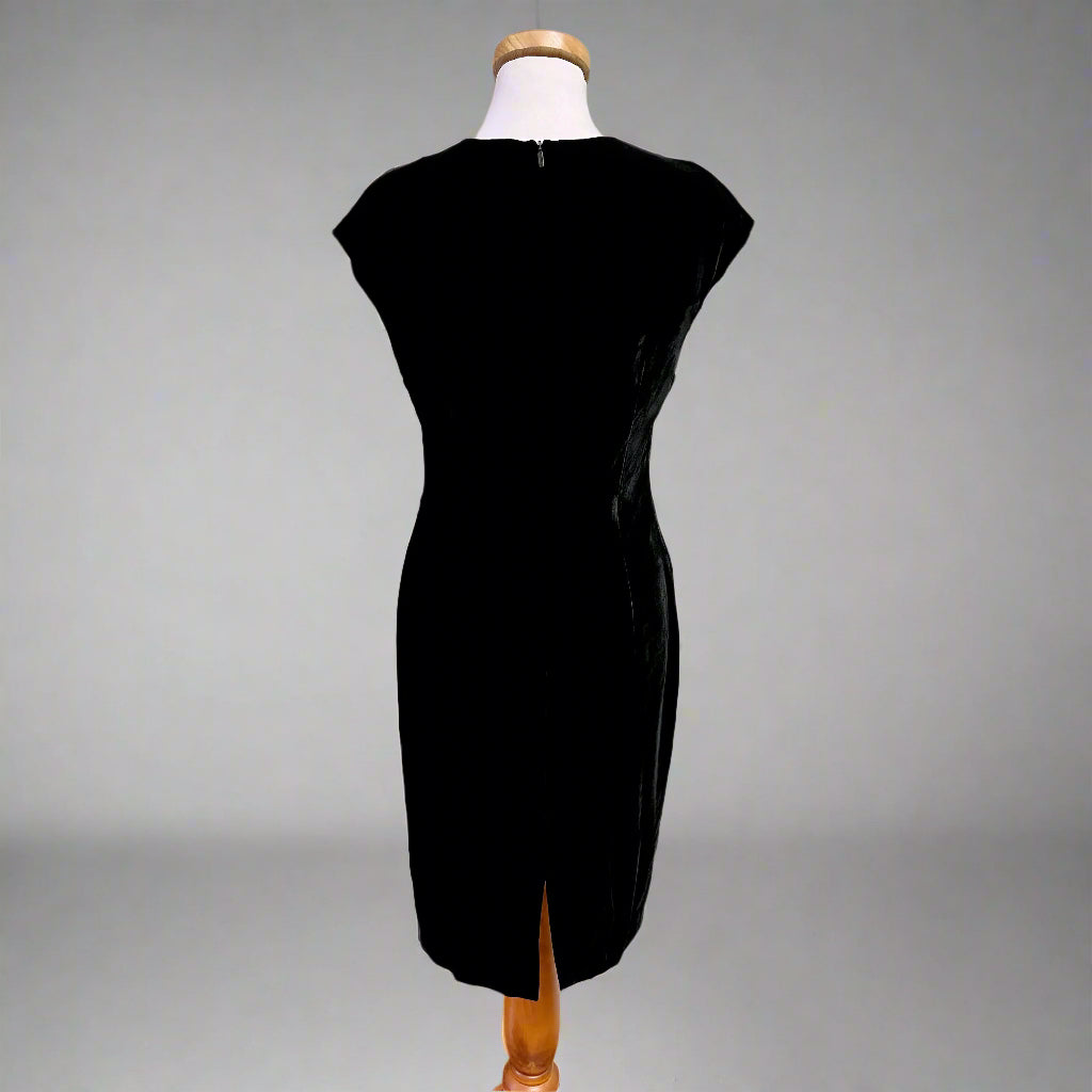 Trina Turk black velvet dress, size 6