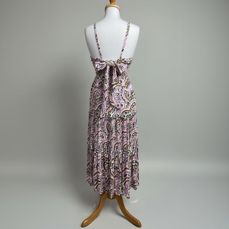 Omika purple, brown, & navy "Monroe" dress, size S