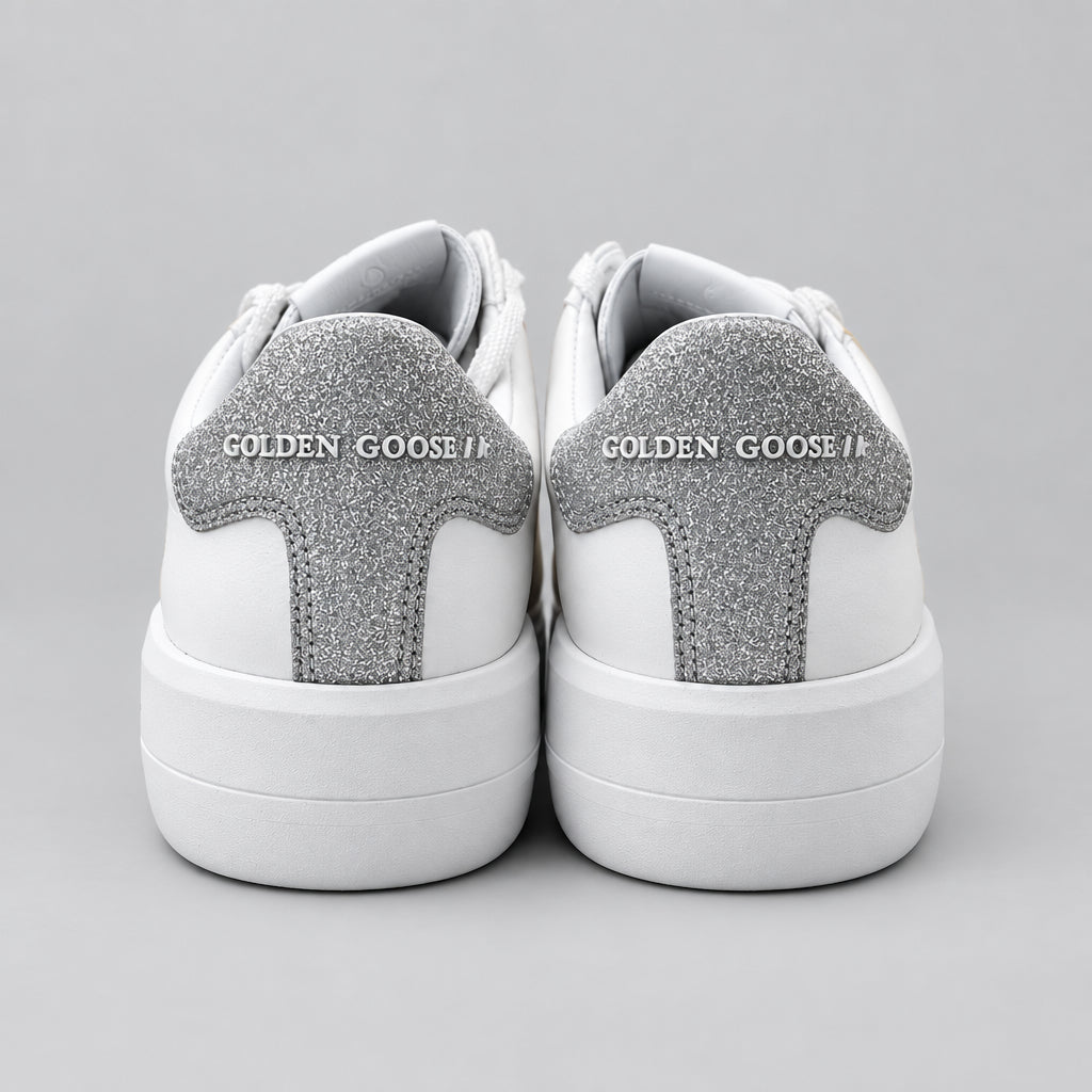 Golden Goose white Purestar sneakers, size 40 (US 9) NEW IN BOX!