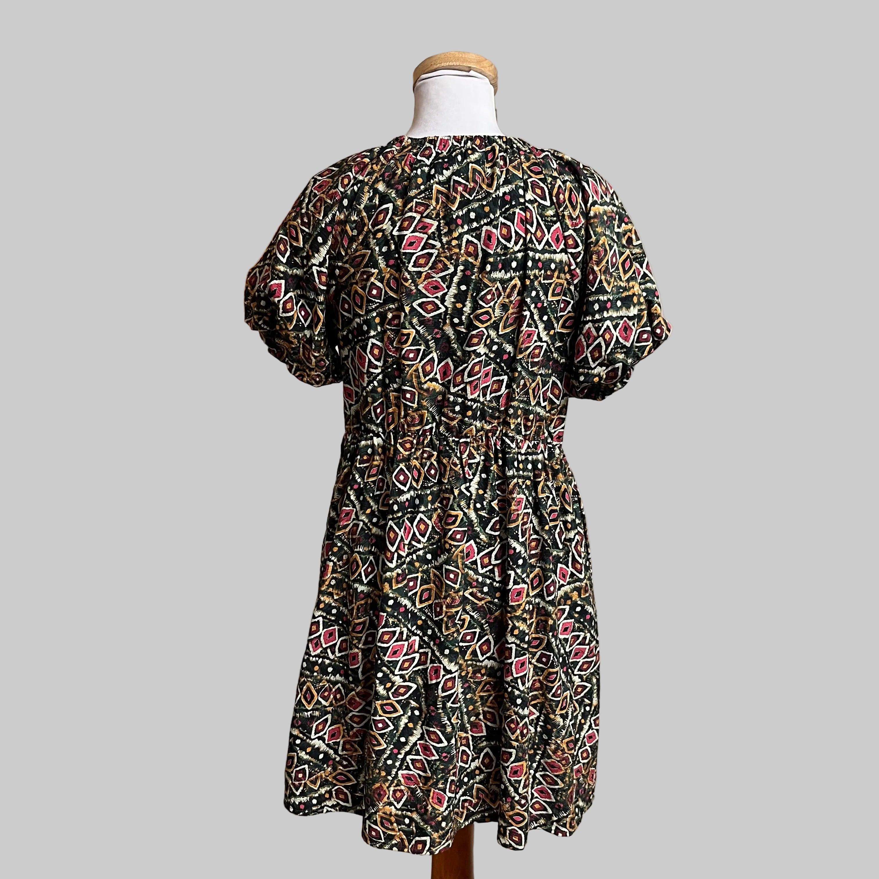 Jade evergreen Melody Tam Diamond Art dress, size M