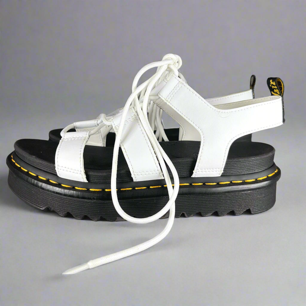 Doc Martens white Nartilla Athena sandals, size 9, BRAND NEW!