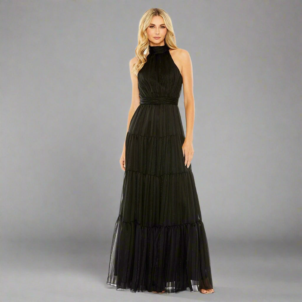 MacDuggal black dress, size 6