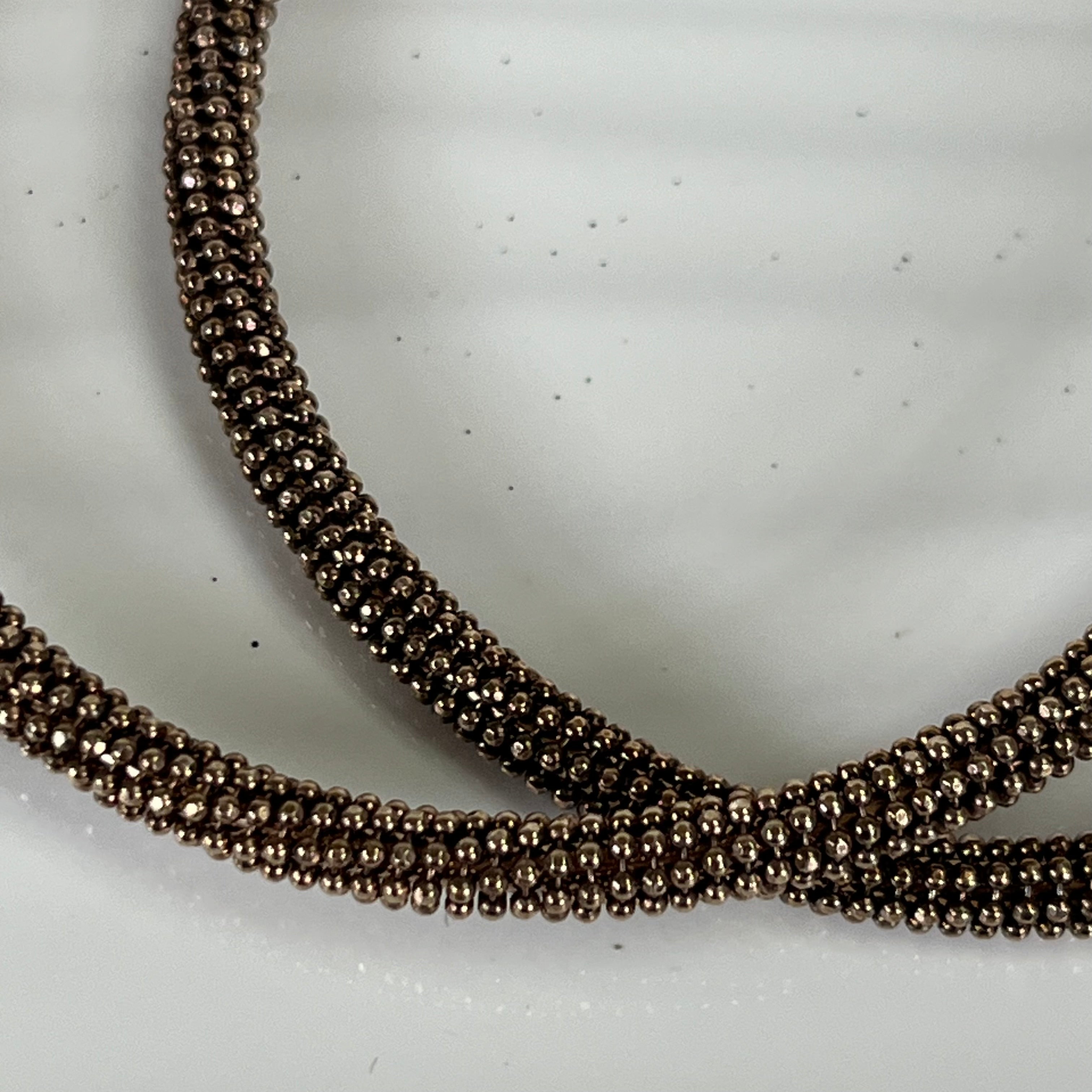 Brunello Cucinelli large copper tone Monili hoop earrings
