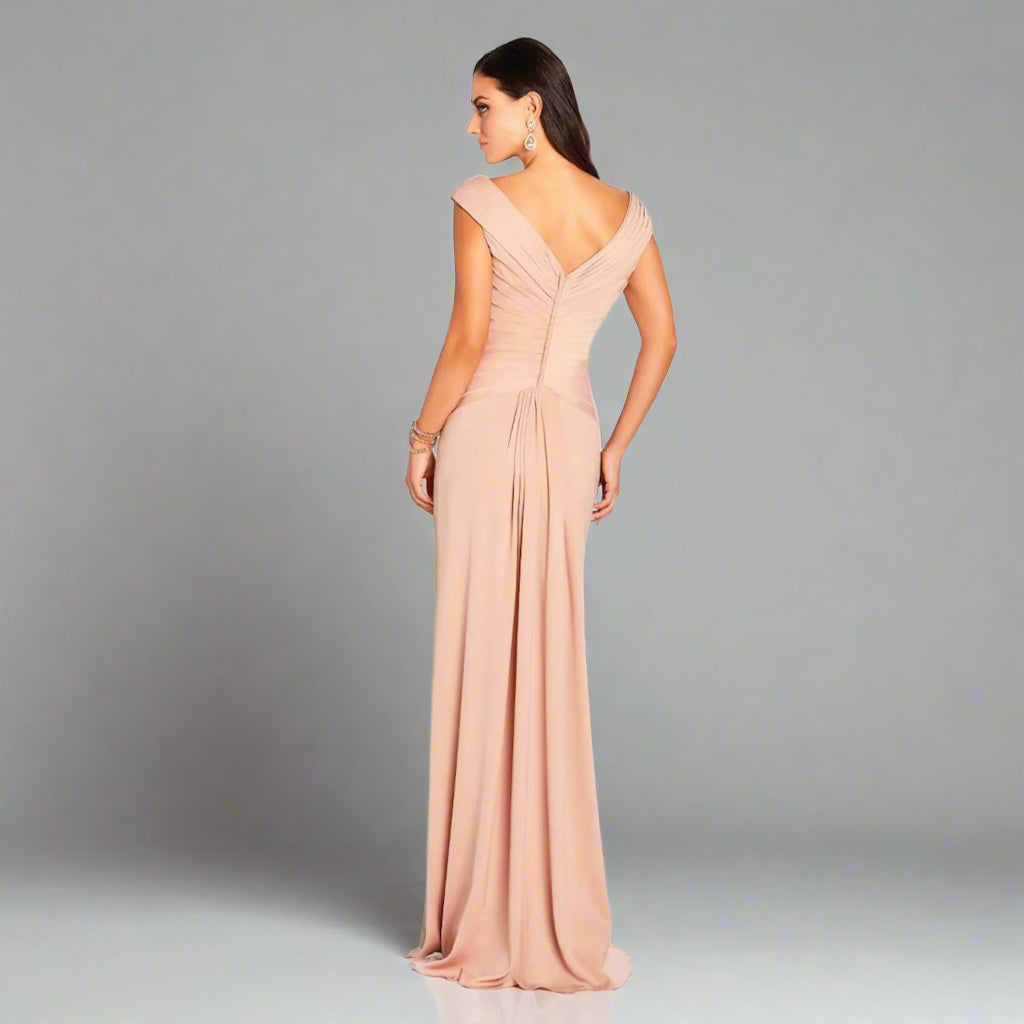 Cameron Blake champagne dress, size 8, NEW WITH TAGS!