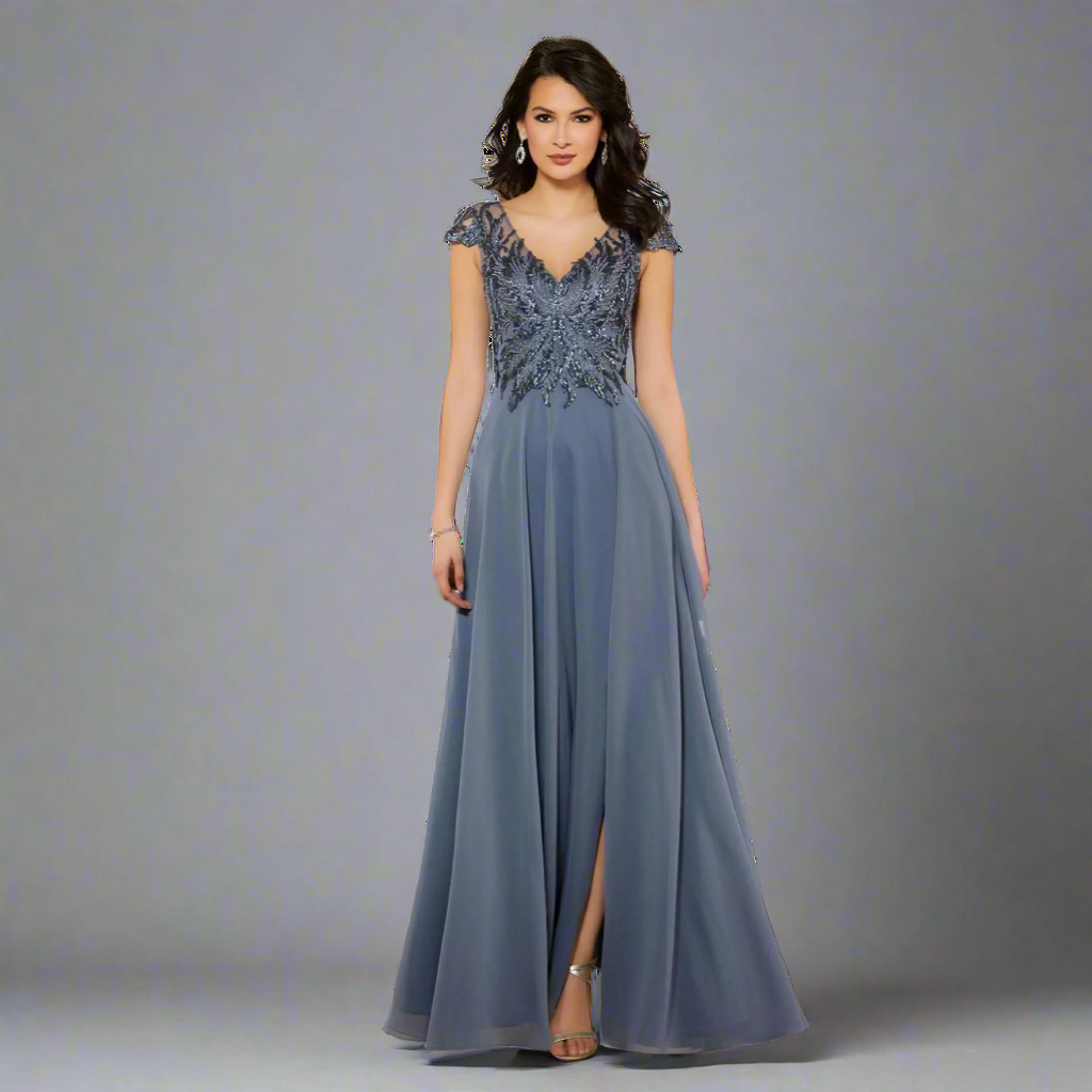 MGNY slate blue dress, size 8, NEW WITH TAGS!