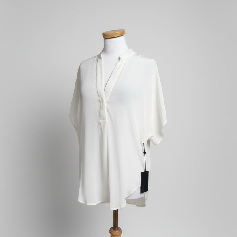 Kaii ivory silk blouse, size S, NEW WITH TAGS!