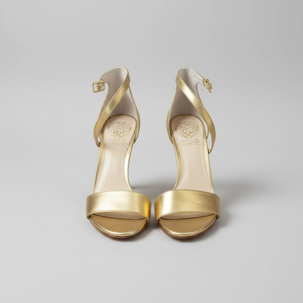 Vince Camuto gold Sathina shoes, size 6.5, NEW IN BOX!