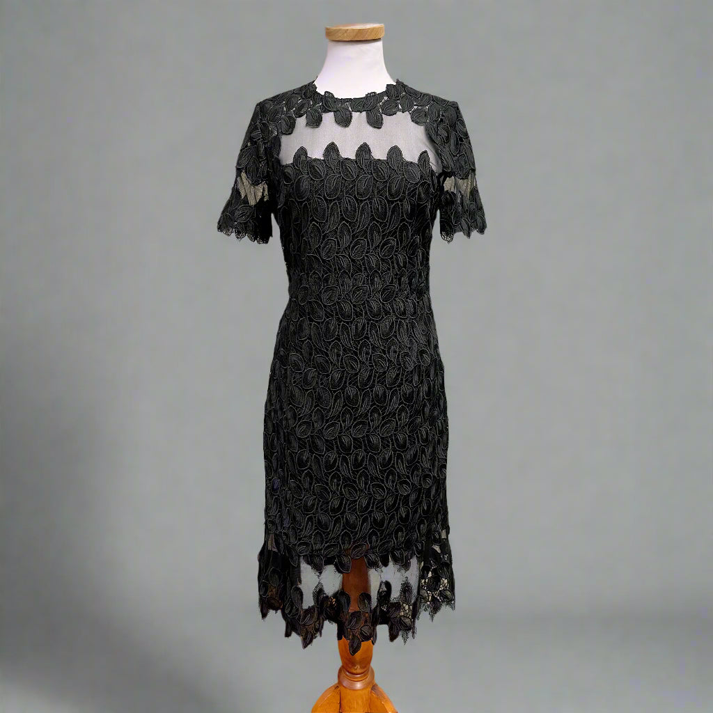 Elie Tahari black guipure lace dress, size 6, NEW WITH TAGS!