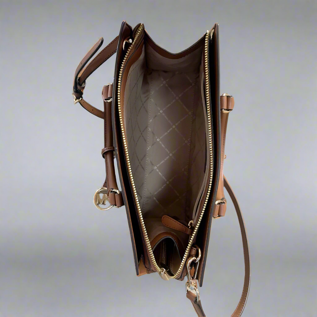 Michael Kors brown logo Sheila Satchel bag, BRAND NEW!