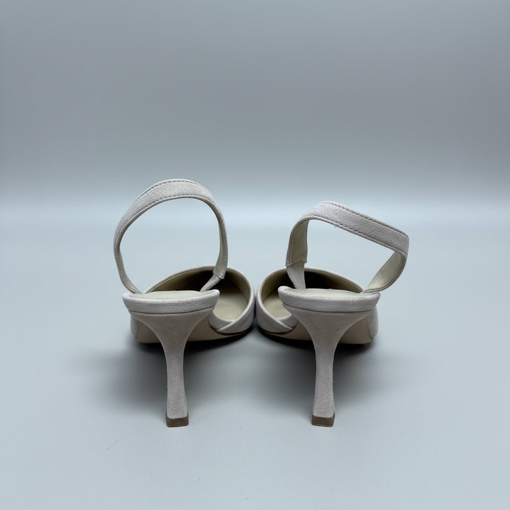 Banana Republic beige suede shoes, size 6.5, NEW IN BOX!