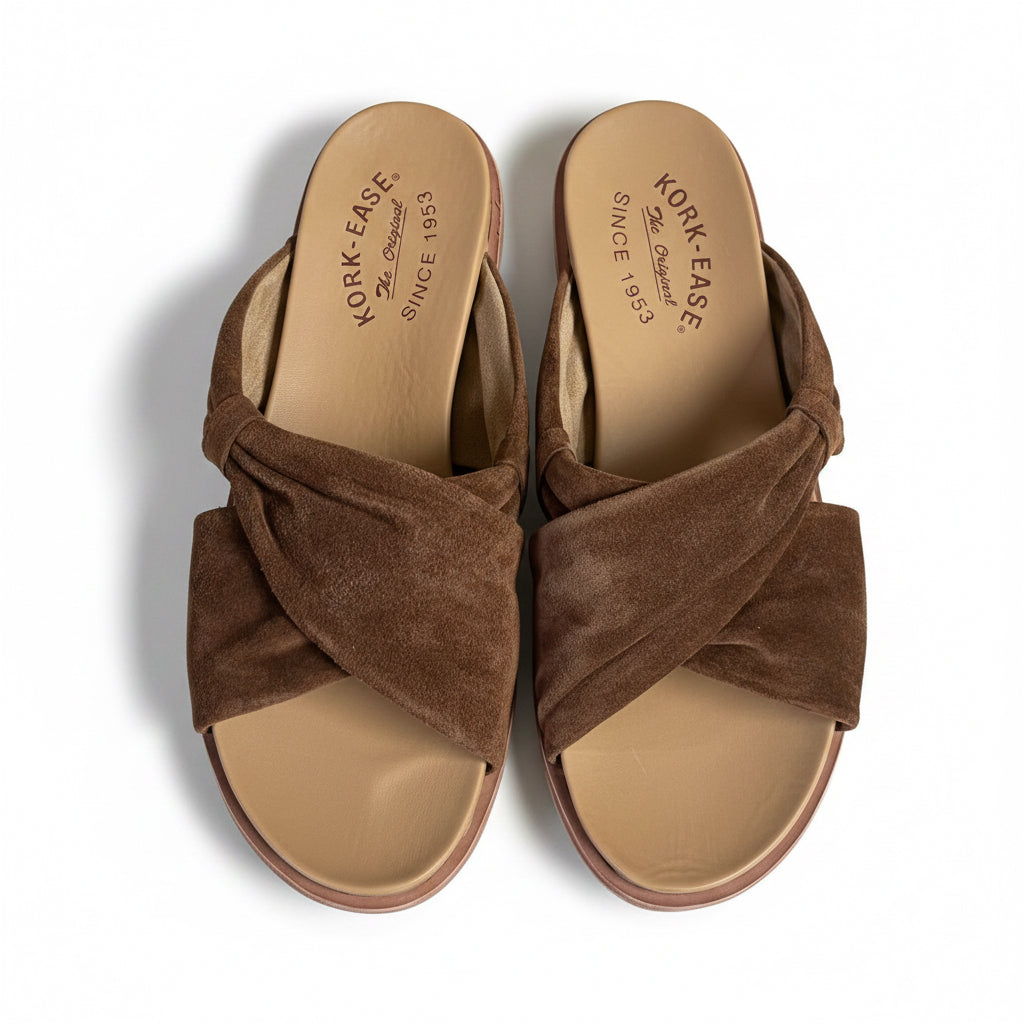 Kork-Ease brown suede Zel sandals, size 8, BRAND NEW!
