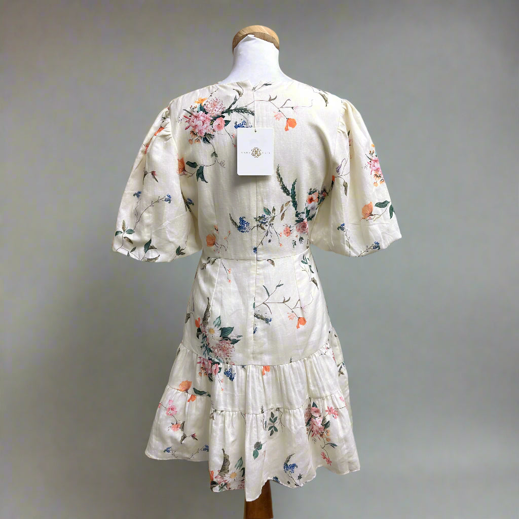 Anna Cate cream floral Sloane dress, size M, NEW WITH TAGS!