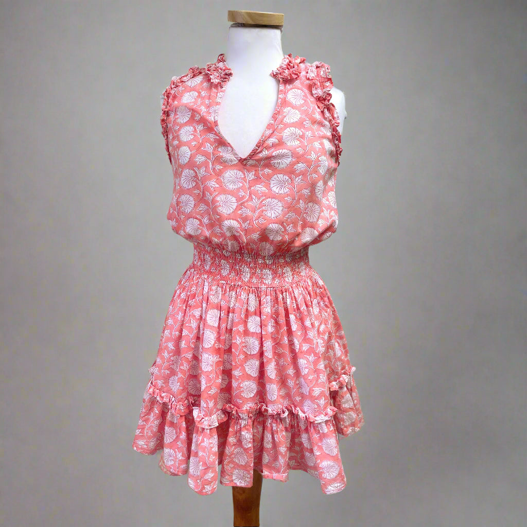Anna Cate pink print Morgan dress, size S