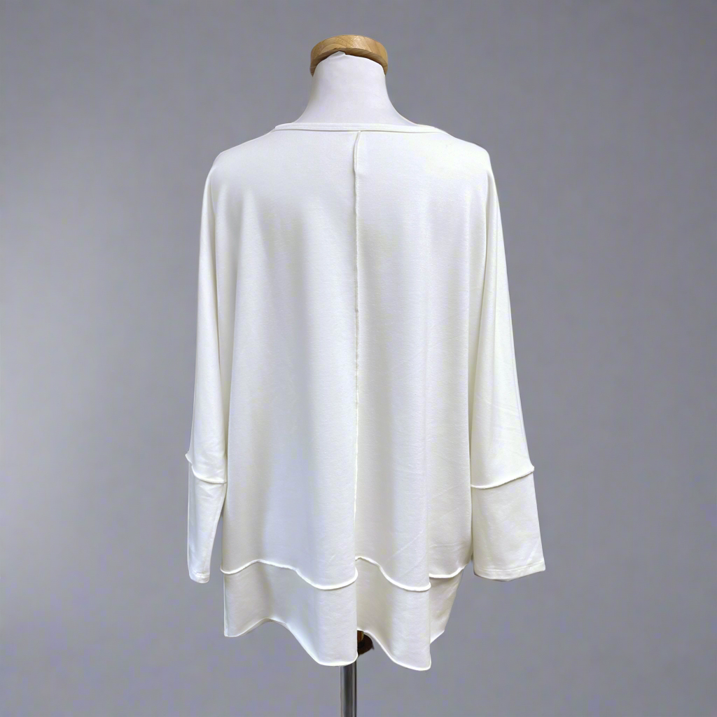 Spanx white Dolman sleeve top, size XL