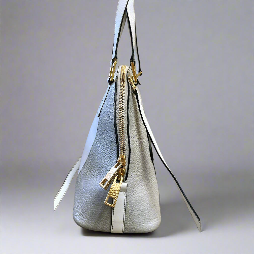 Marc Jacobs white and gray Bowery bag, NEW WITH TAGS!
