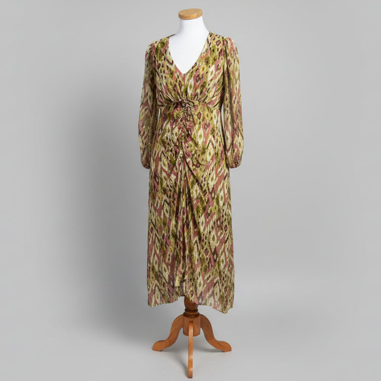 Velvet sage and mauve Cailey dress, size S, NEW WITH TAGS!