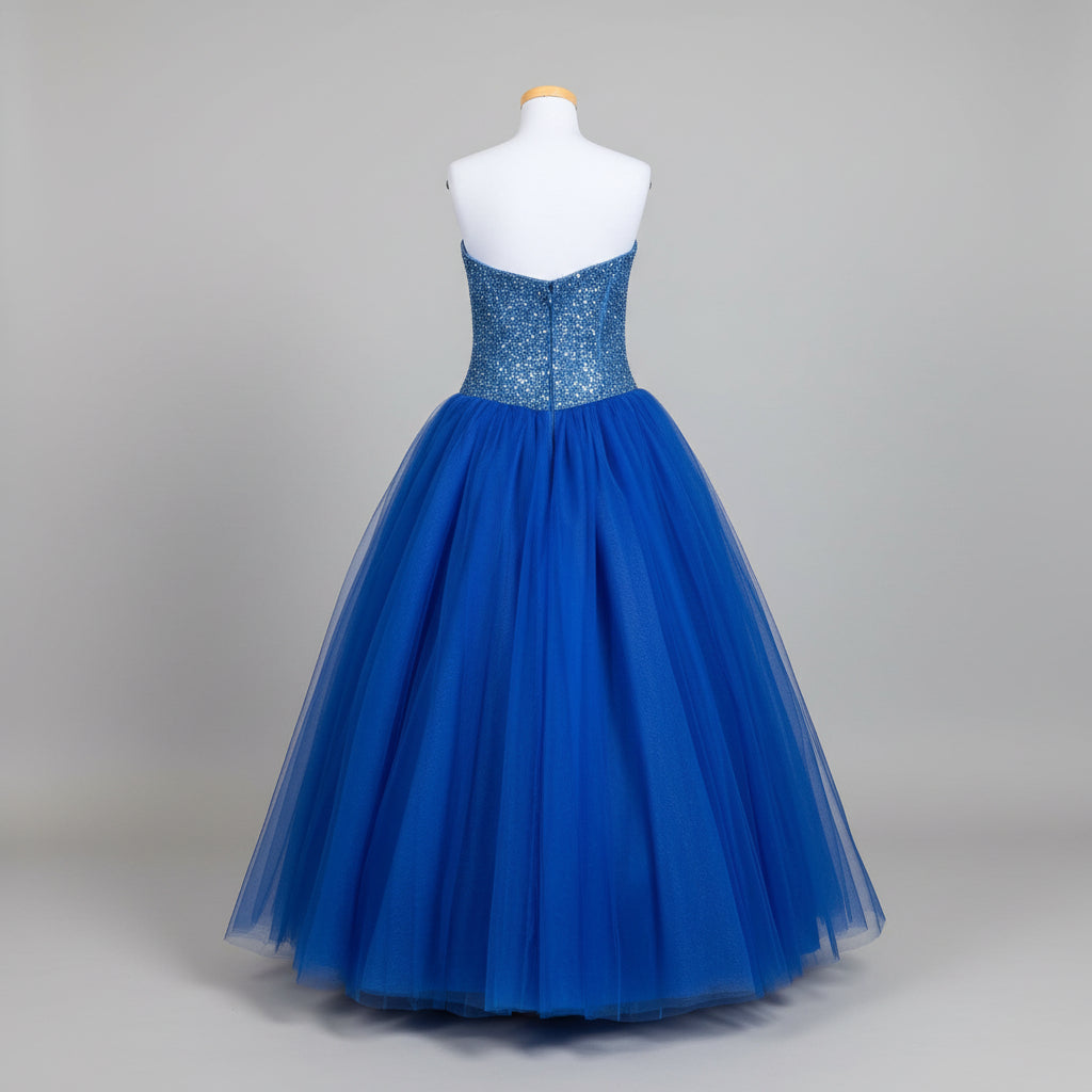 Tiffany cobalt blue ballgown, size 14
