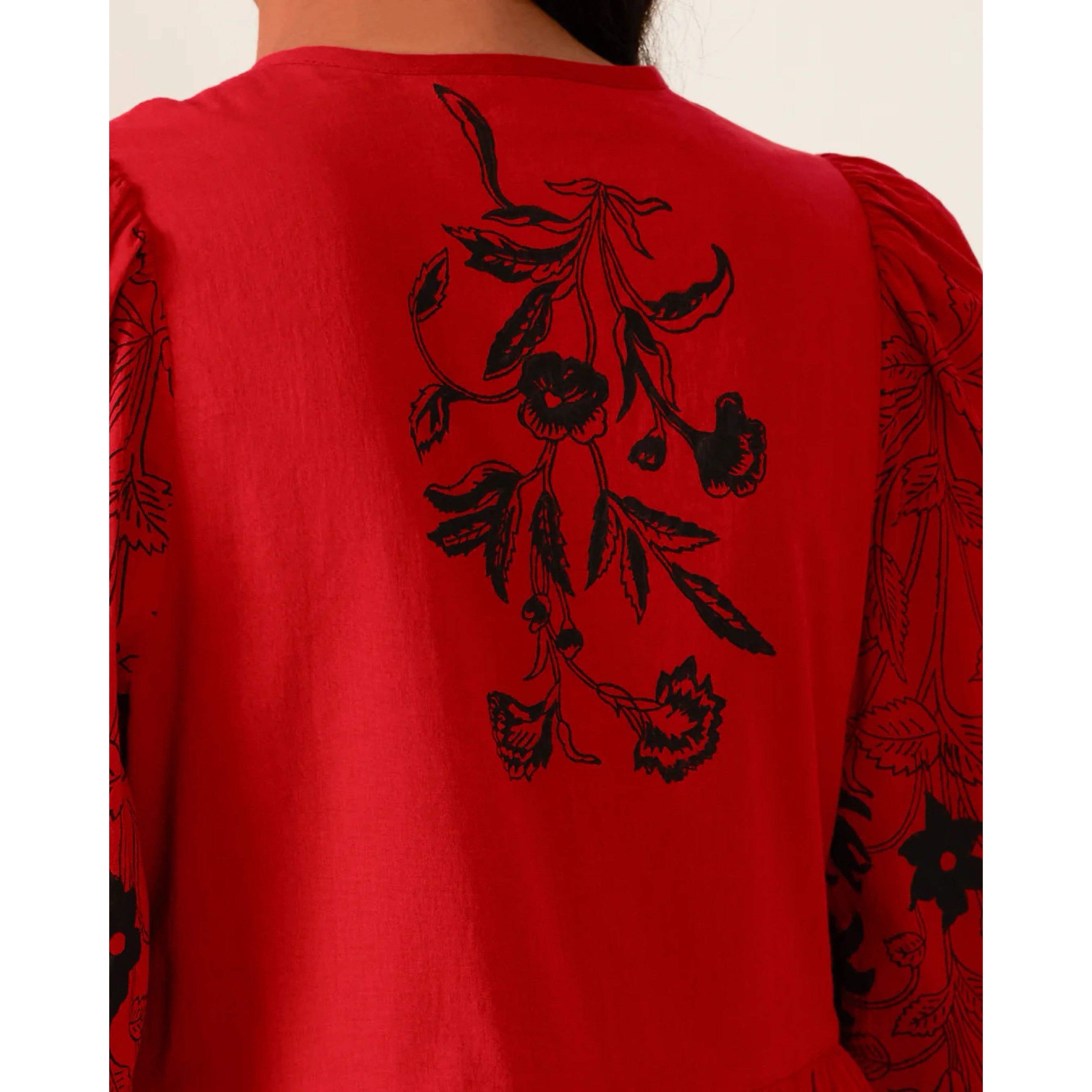 Alix of Bohemia red and black Winslow dress, size XS