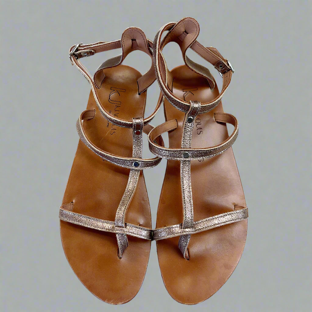 K. Jacques St. Tropez rose gold sandal, size 9