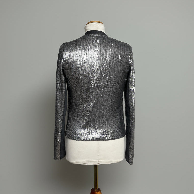 Nell silver sequin jacket, size S, NEW WITH TAGS!