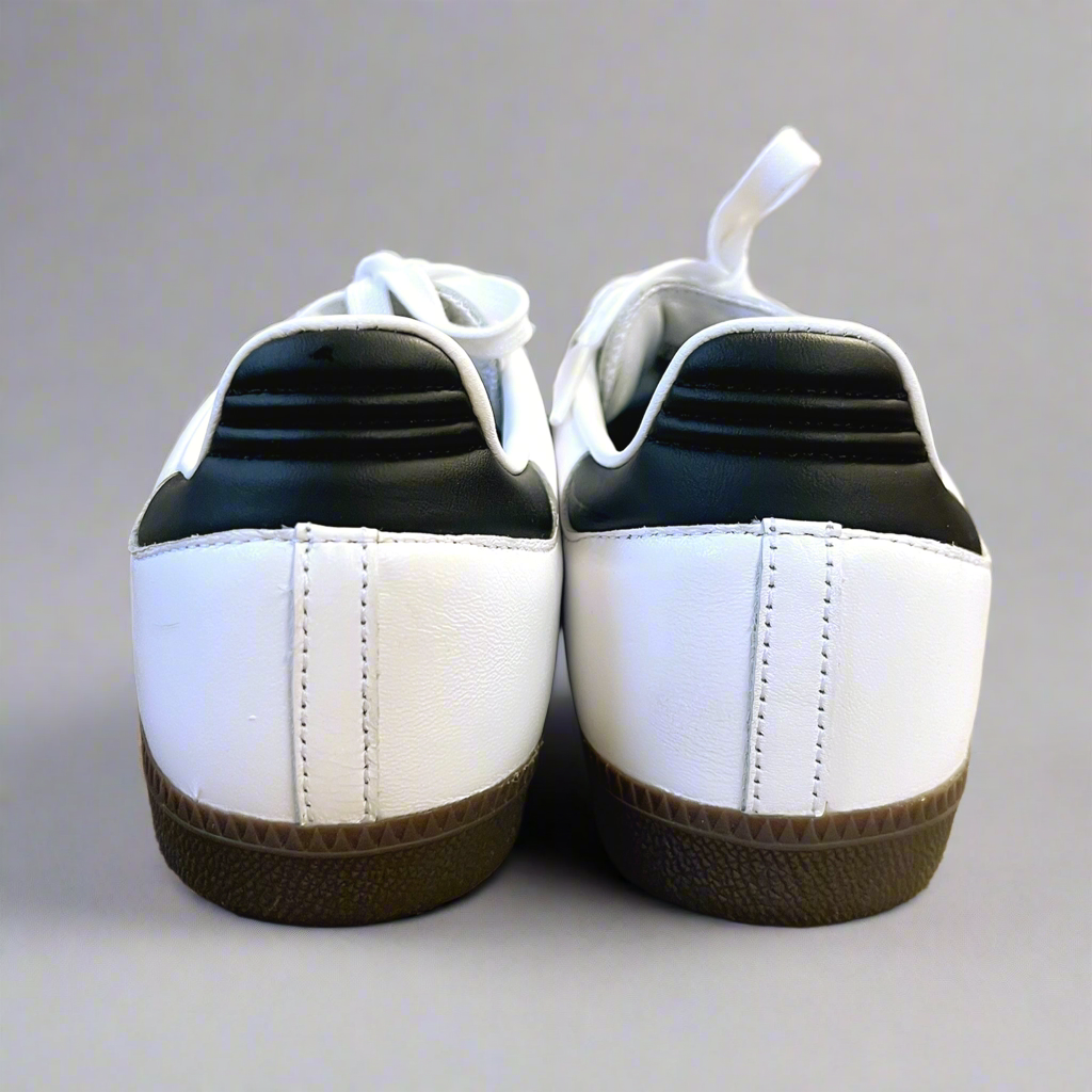 Adidas white and black Samba sneakers, size 8, BRAND NEW!