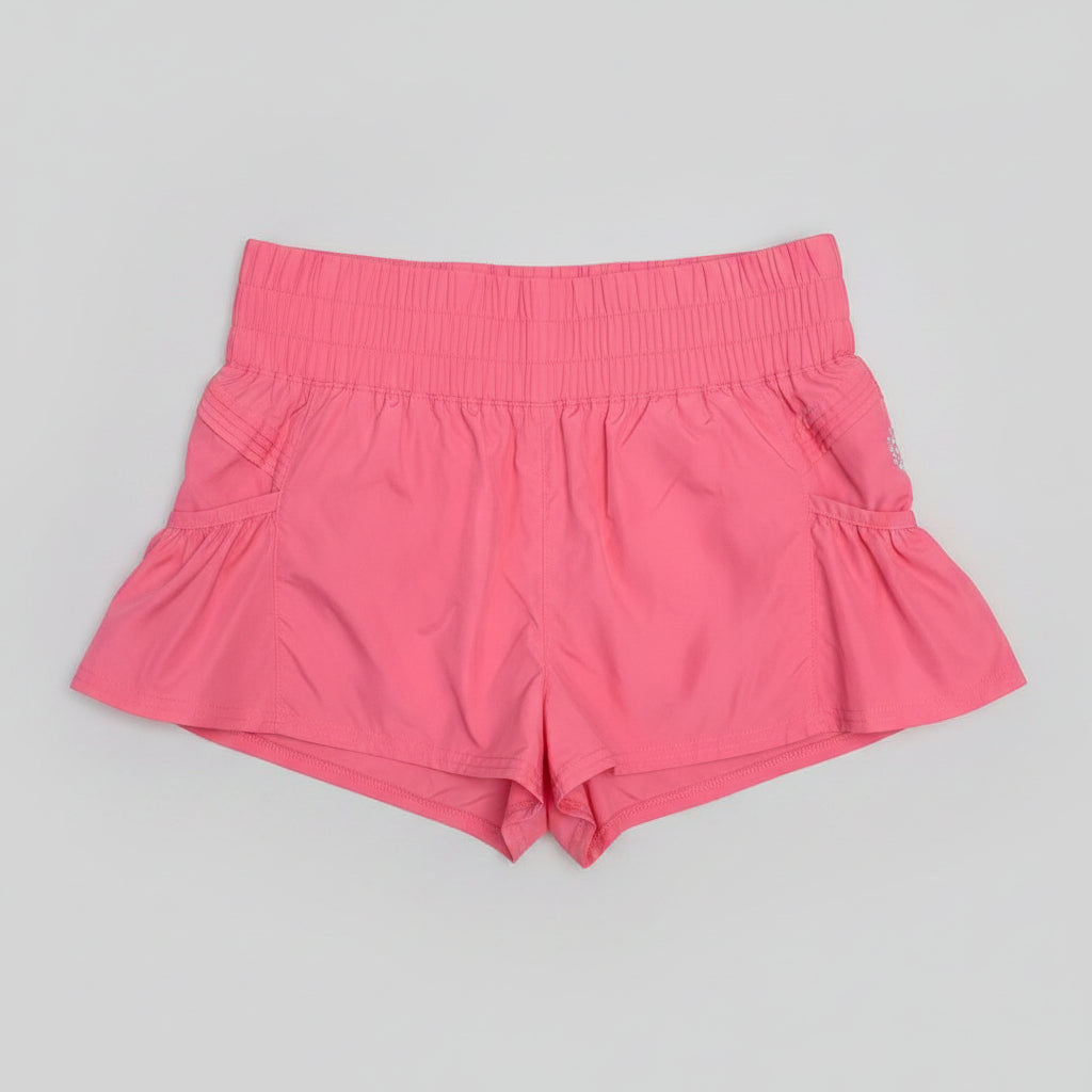 Free People coral Get Your Flirt On shorts, size S