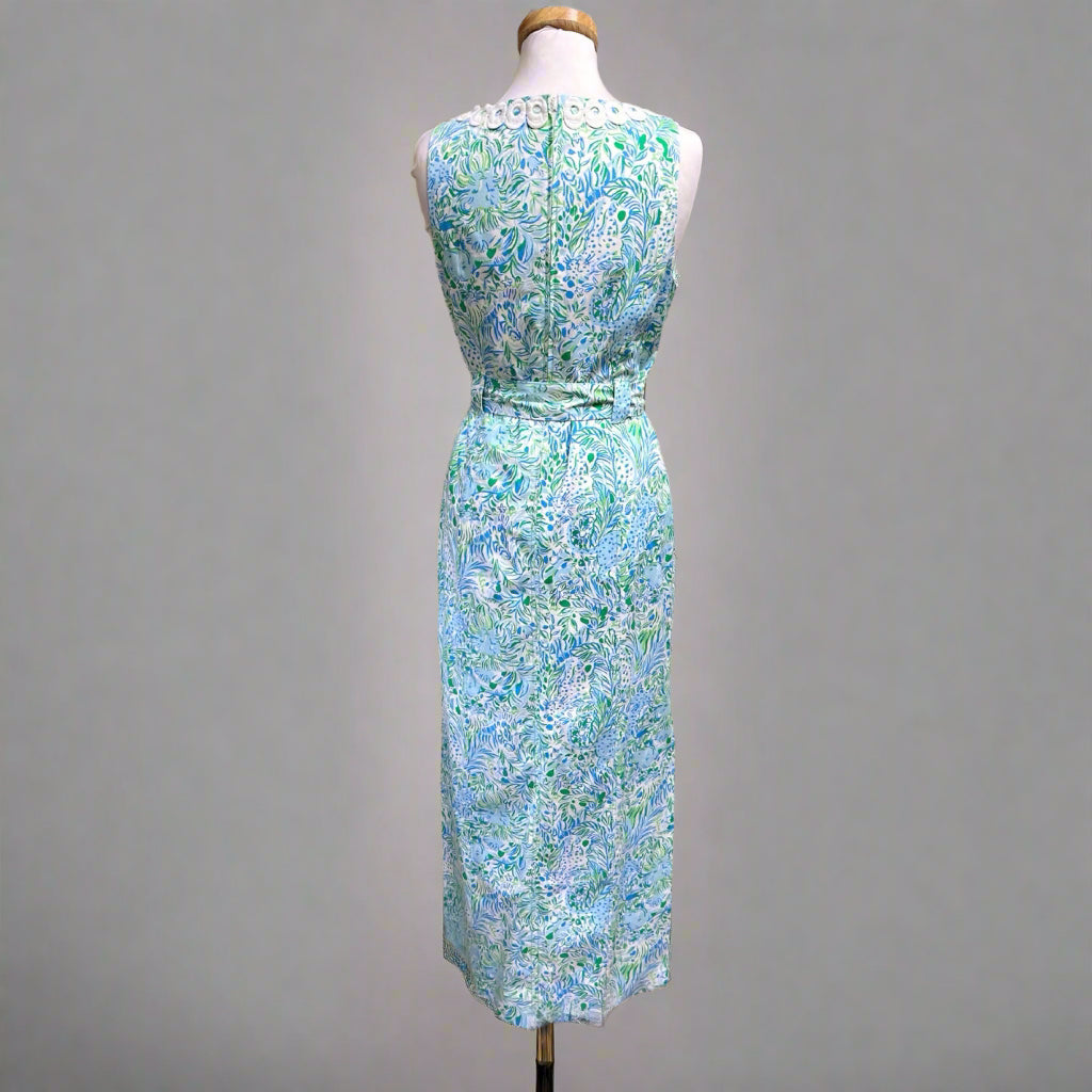 Lilly Pulitzer blue print Gulianna dress, size 6