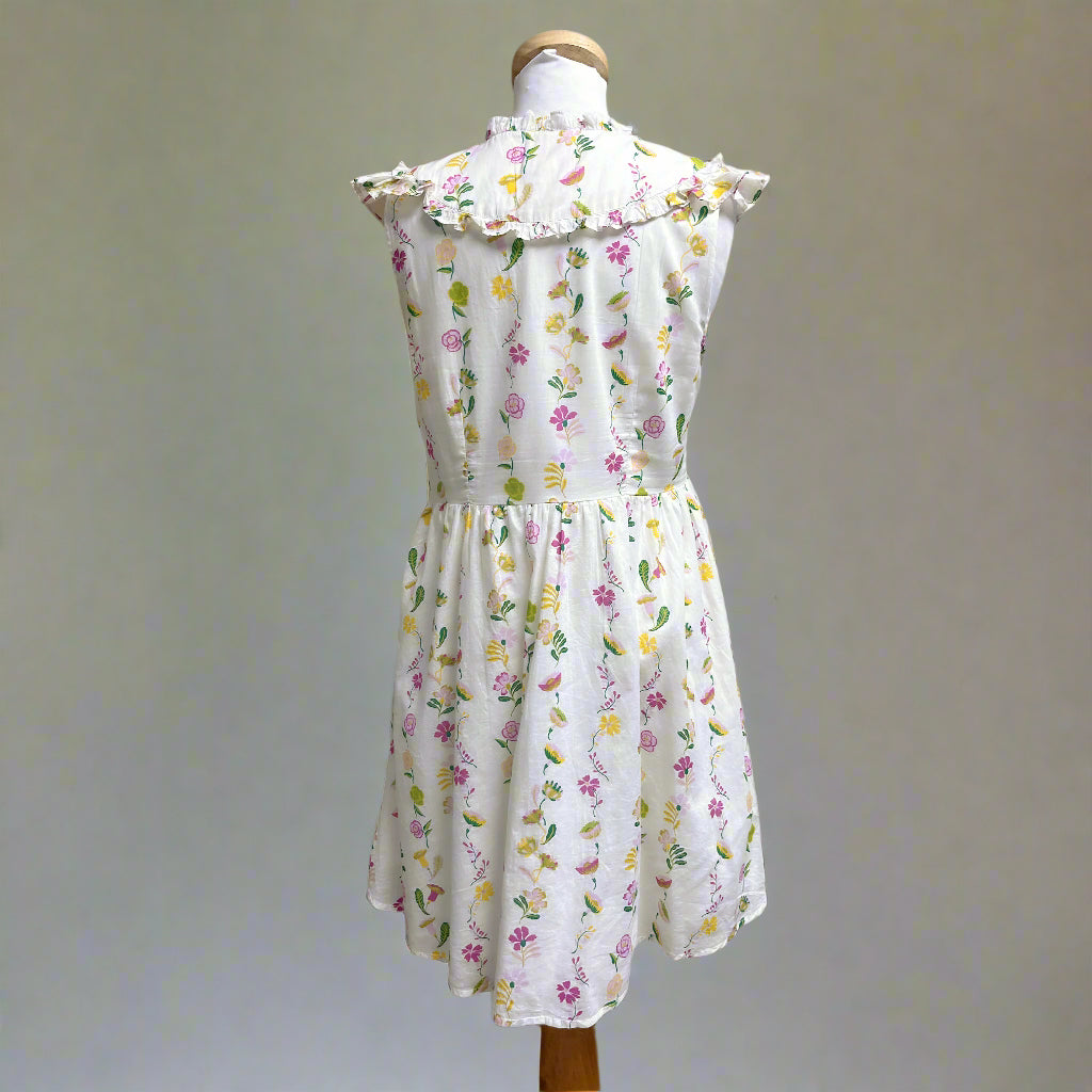 Banjanan cream floral Ellian dress, size M