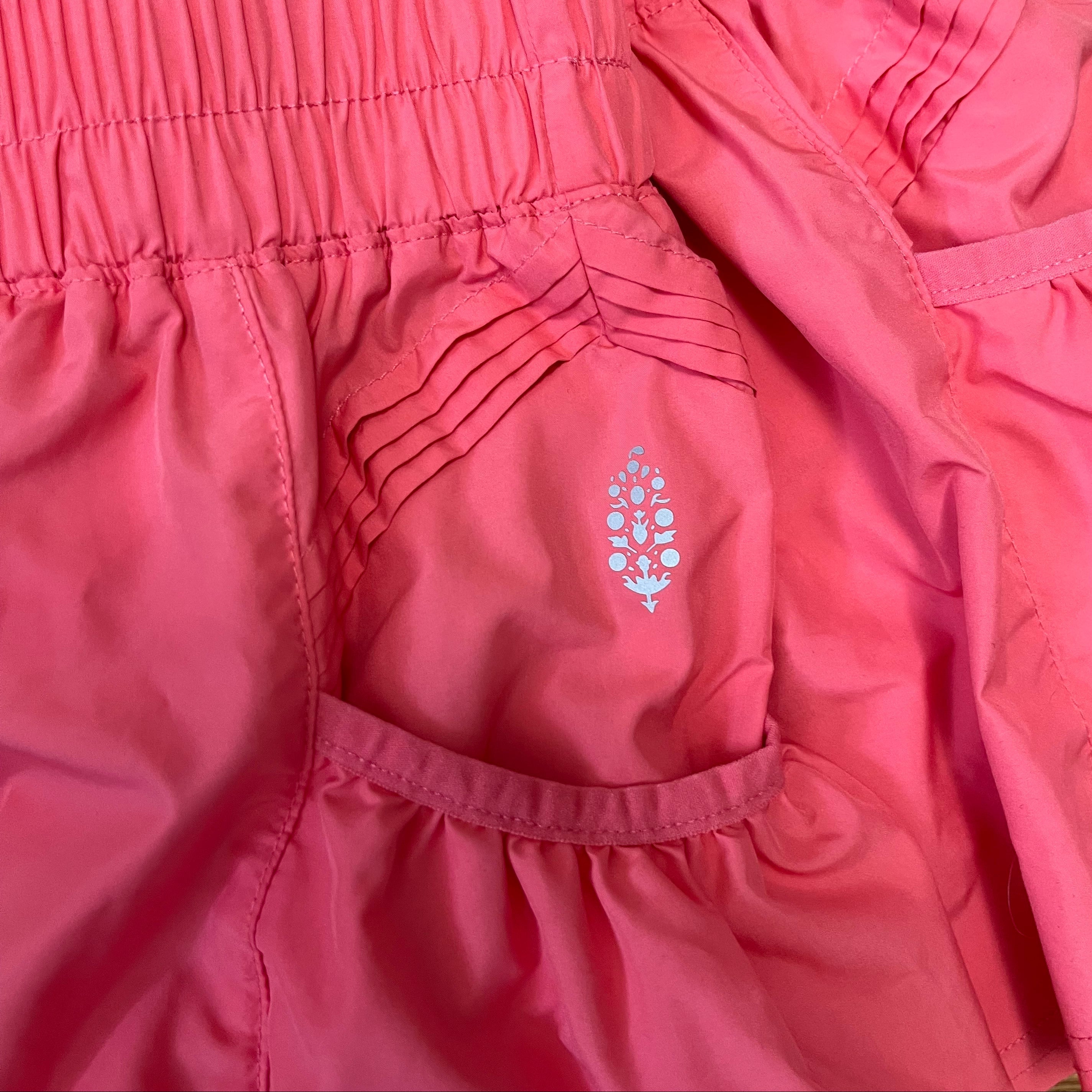 Free People coral Get Your Flirt On shorts, size S