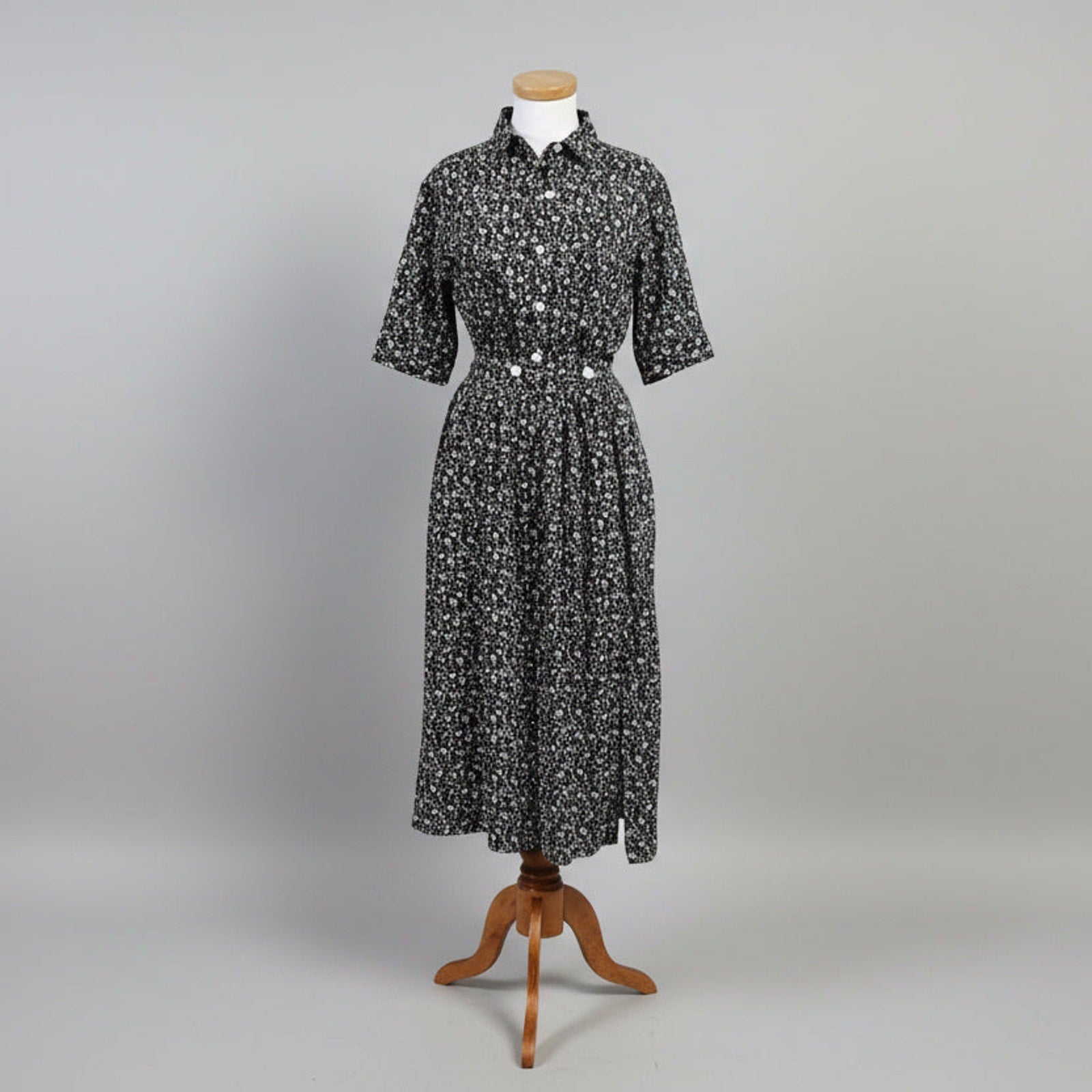 Lilla P dark green floral dress, size XS, NEW WITH TAGS!