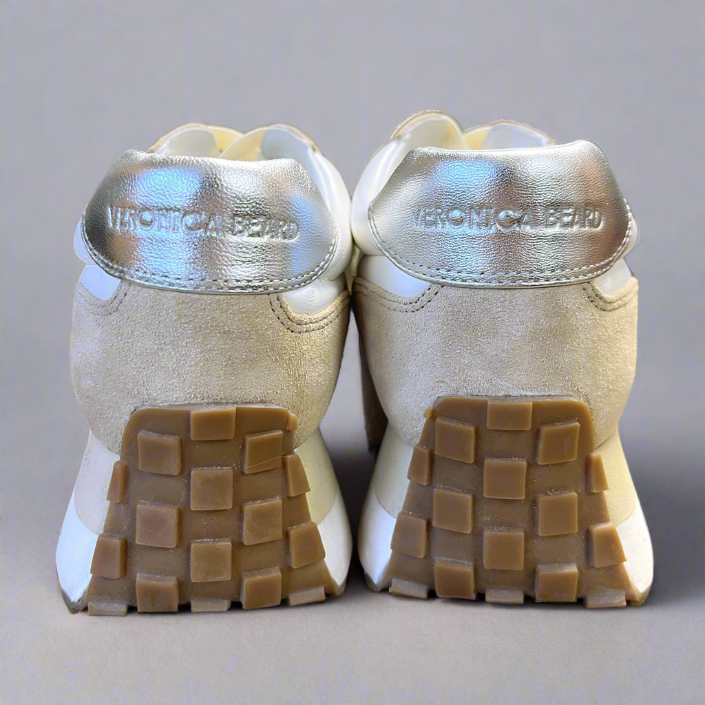 Veronica Beard Valentina Mixed Leather Retro Sneakers, size 9, BRAND NEW!
