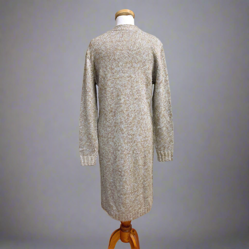 Cabi blue and brown Sparkles sweater, size S, NEW WITH TAGS!