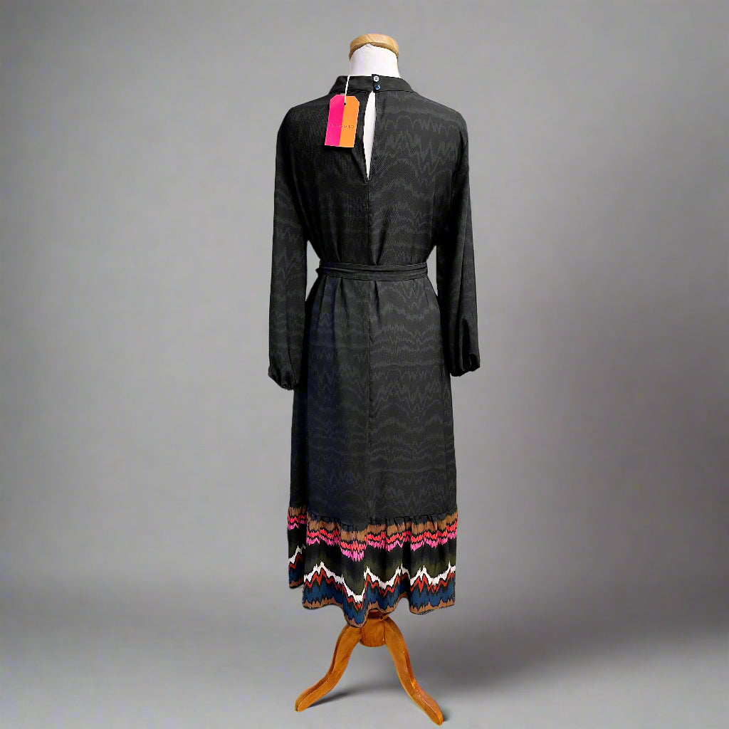 Vilagallo black Luna dress, size L, NEW WITH TAGS!