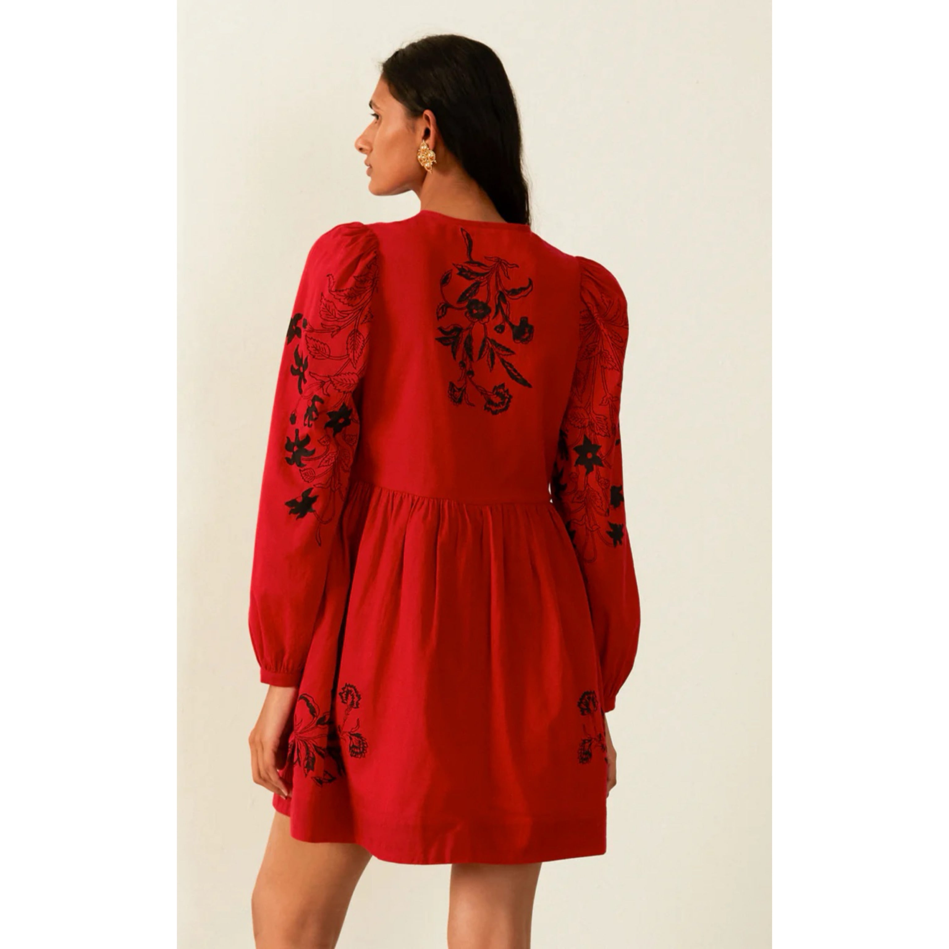 Alix of Bohemia red and black Winslow dress, size XS