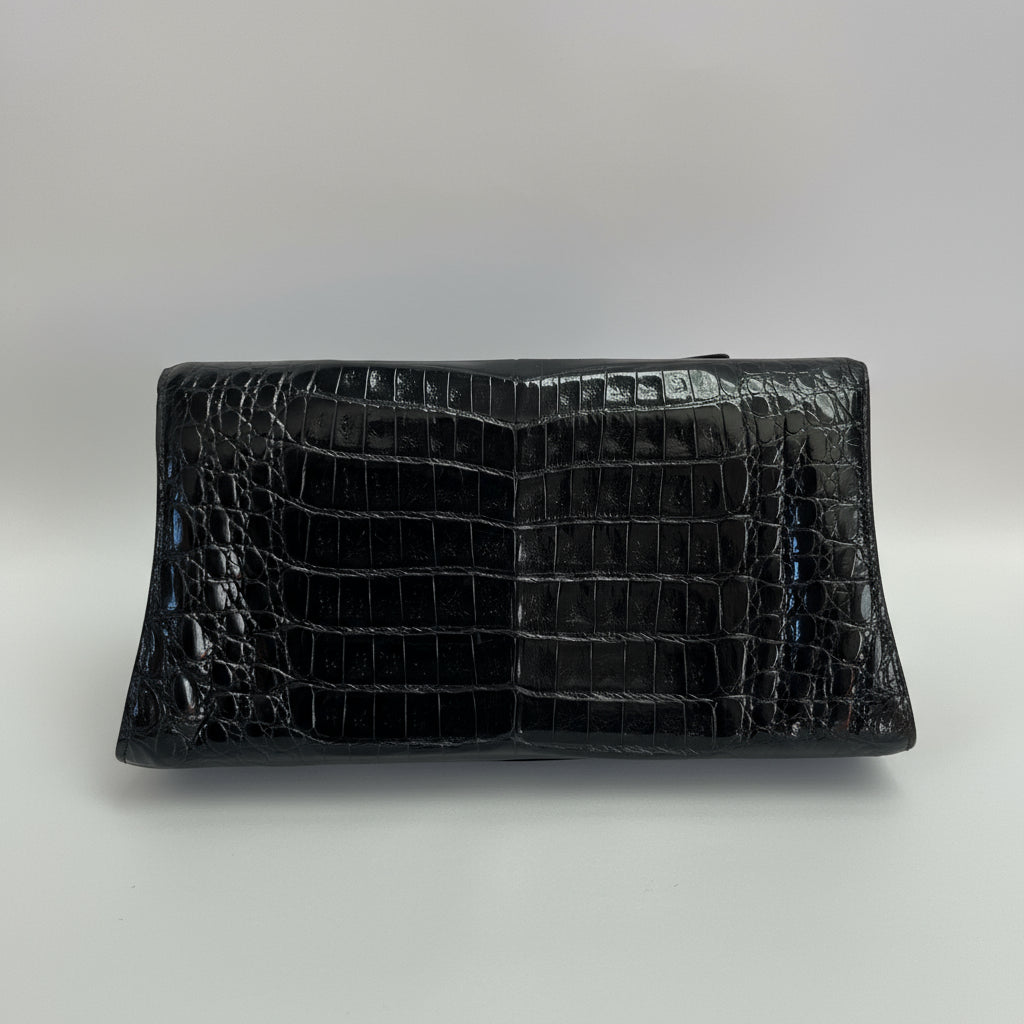 Nancy Gonzalez black crocodile bag