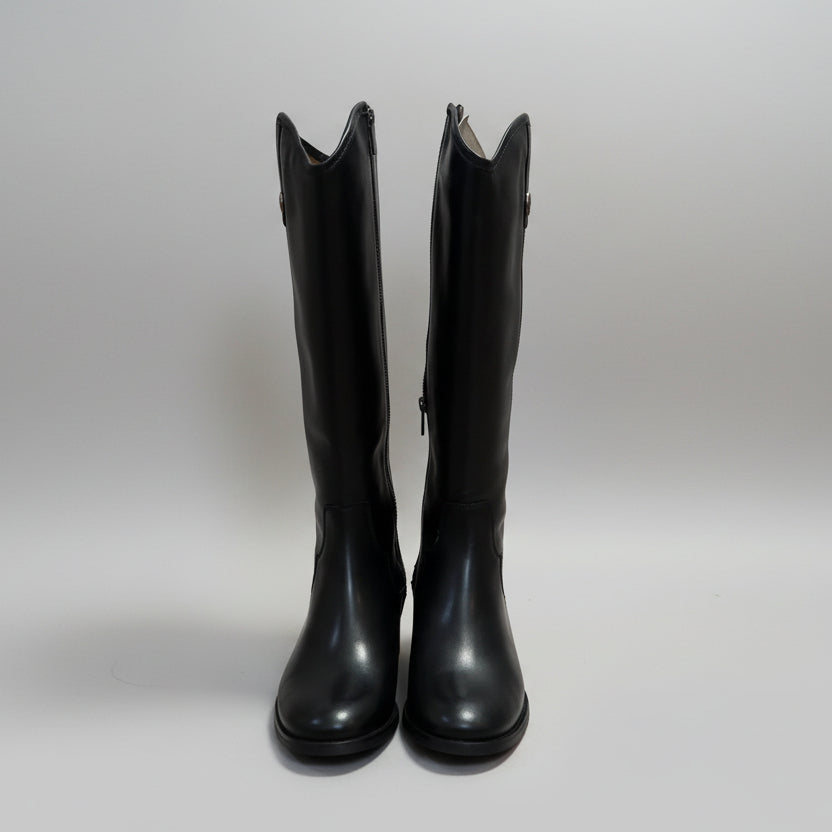 Frye black leather Marissa Medallion boots, size 7, NEW IN BOX!