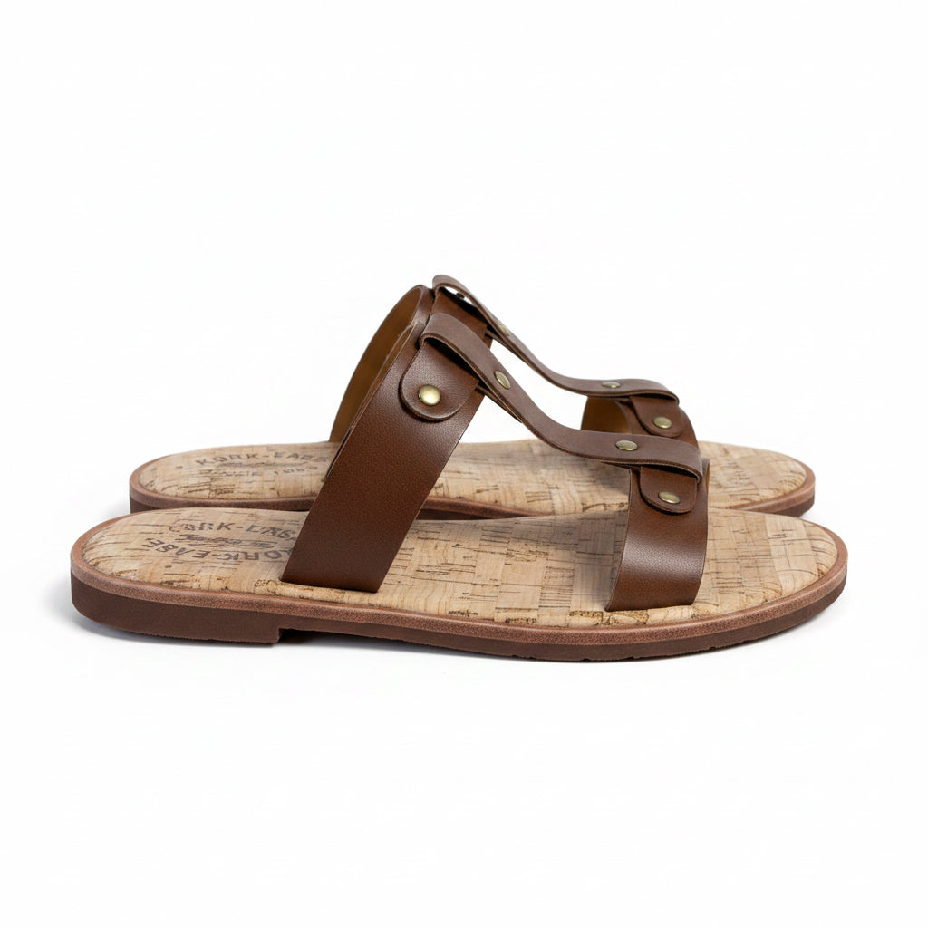 Kork-Ease brown leather sandals, size 8, BRAND NEW!