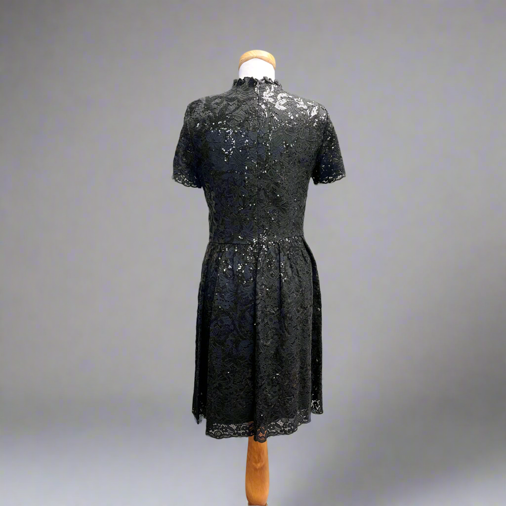 Brooks Bros. black lace dress, size 8