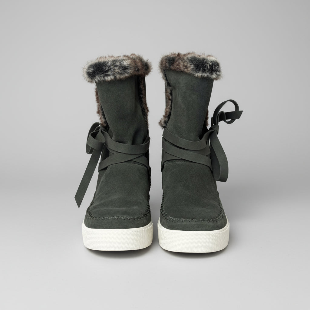 TOMS olive suede Vista boots, size 8, NEW IN BOX!