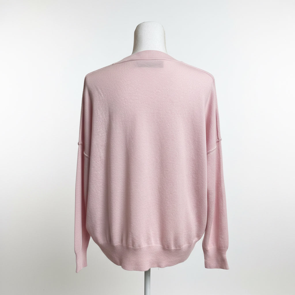 Parrish pale pink cashmere sweater, size XS