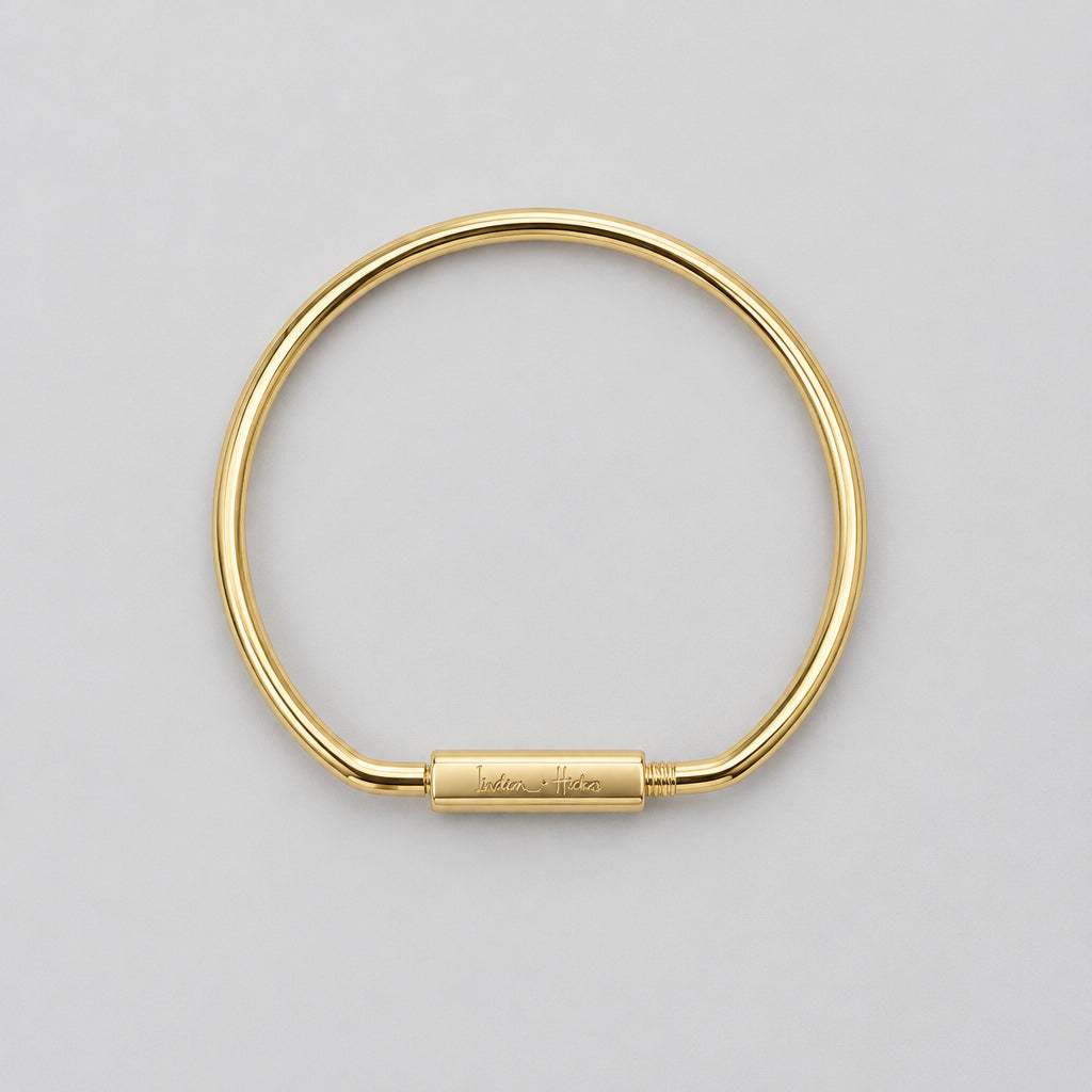 India Hicks gold key ring