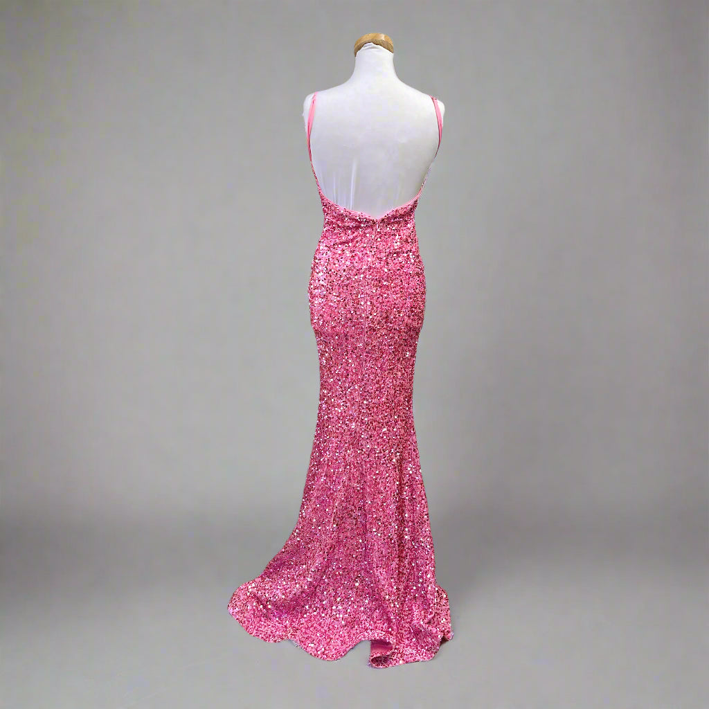 Faeriesty pink sequin dress, size S